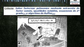 Álgebra  Factorización Básica de Polinomios 1114 [upl. by Nylednarb878]