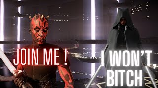 1V1 Ahsoka VS Darth Maul Naboo  Battlefront 2  HVV [upl. by Acsot]