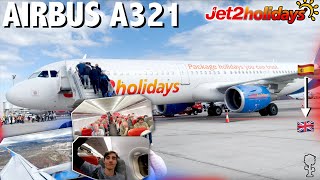 Jet2Holidays Airbus A321Ceo Flight Tenerife South  Manchester Airport Trip Report [upl. by Relyk813]