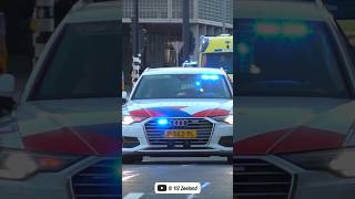 SPOEDTRANSPORT naar het EMC Rotterdam vanaf reanimatie politie audi ambulance rotterdam police [upl. by Ardnaz747]