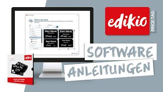 Edikio Price Tag Software  Bearbeiten eines TagLayouts [upl. by Susejedesoj141]