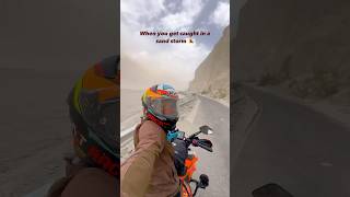 Sandstorm again 😅 ladakhadventures [upl. by Worrell]