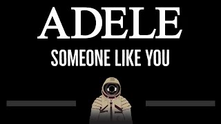 Adele • Someone Like You CC 🎤 Karaoke Instrumental Lyrics [upl. by Esorlatsyrc]