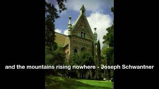 and the mountain rising nowhere  Joseph Schwantner [upl. by Peterus902]