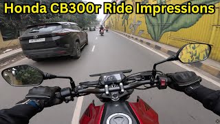 Honda CB300r First Ride Impressions in City l Aayush ssm [upl. by Anileba]