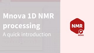 Mnova 1D NMR processing  A quick introduction [upl. by Yseulte]