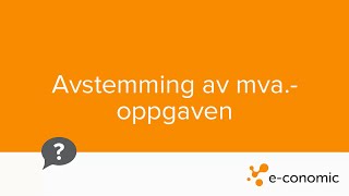 Avstemming av mva [upl. by Nitreb]