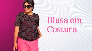 APRENDA A FAZER BLUSA EM COSTURA [upl. by Roskes]