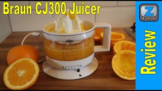 Braun CJ300 Citrus Press Juicer Review and Demo [upl. by Ahsimek30]