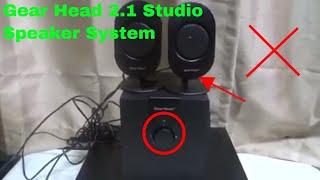 ✅ How To Use Gear Head 21 Studio Speaker System Review [upl. by Annaxor]