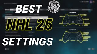 BEST NHL 25 SETTINGS EASHL  NHL 25 EASHL [upl. by Kcaz]