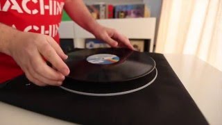 Reparación de ondulaciones en un disco de vinilo [upl. by Nonnair]