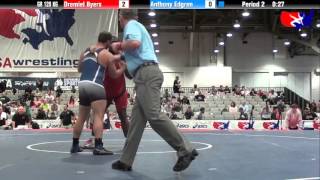 Dremiel Byers vs Anthony Edgren at 2013 Las VegasASICS US Open [upl. by Leterg]