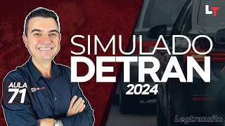 SIMULADO DETRAN QUESTÕES 2024  AULA 71 SimuladoLegTransito2024 Detran2024 [upl. by Ducan]