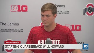 QB Will Howard pregame press conference  Ohio StateAkron week [upl. by Uol533]