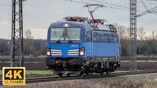 Siemens Vectron 383 0114 a 383 0122 VUZ Velim test track Czech Republic 612019 [upl. by Alhan]