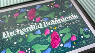 Enchanted Botanicals Stamp Kit for Procreate [upl. by Hebert]