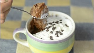 Nutella Mug Cake Easy Simple Tasty Desserts [upl. by Noseaj]