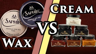 Wax vs Cream Shoe Polish Shorts [upl. by Dale]