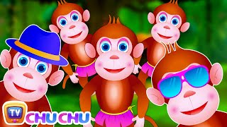 Five Little Monkeys Jumping On The Bed  Part 3  The Smart Monkeys  ChuChu TV Kids Songs [upl. by Zenitram]