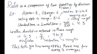 What is Ratio  Concept of Ratio  Ratio Basics  Explain Ratio [upl. by Akenit]