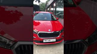 Skoda Slavia after ceramic coating effect shorts skoda red ceramic detailing trending reels [upl. by Relyt766]