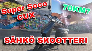 SUPER SOCO CUX SähköSkootteri Testi [upl. by Nanji993]