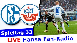 Sonntag schon abgestiegen  Schalke 04 21 Hansa Rostock  Spieltag 33  Hansa Radio  RFK [upl. by Groscr]