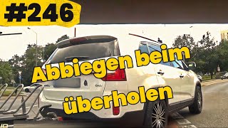 Überholen beim abbiegen eskalierender Autofahrer und Bus als Geisterradler  FDD  Folge 246 [upl. by Radec]