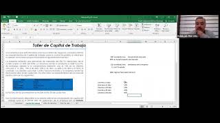 Vídeo taller capital de trabajo método déficit acumulado máximo DAM [upl. by Rbma]