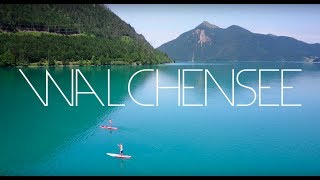 Walchensee Kochel am See Bayern  Bavaria  Summer  Alps  4K Drone Footage [upl. by Rosaline]