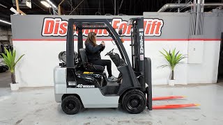 NISSAN MP1F1A20LV 4000 lb LPPropane 0973  Forklift for Sale [upl. by Gertrude]