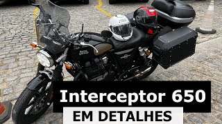 ACESSÓRIOS E DETALHES DA INTERCEPTOR 650 [upl. by Tuorah103]