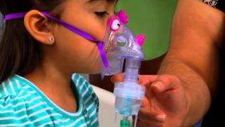 How to Use a Nebulizer Machine with a Mask for a Child [upl. by Salis]