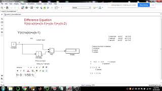 simulink  discrete blocks difference equation modeling [upl. by Dominic225]