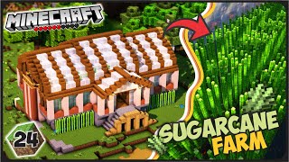 Membuat RUMAH KACA untuk dijadikan sebagai SUGARCANE FARM   Minecraft Survival Indonesia S2 24 [upl. by Irrem]