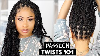 EASY amp NEAT PASSION TWISTS rubber band method [upl. by Thomasina154]