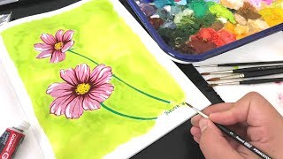 The Difference Between Gouache and Watercolor  Sketchbook Stories Episode 2 [upl. by Nosyd494]