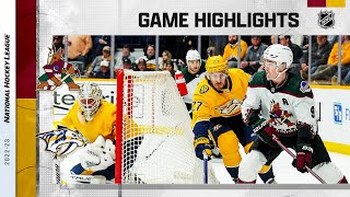 Coyotes  Predators 213  NHL Highlights 2023 [upl. by Elayne966]