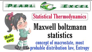 Easy way to understand Maxwell boltzmann statistics along with concept of macrostate [upl. by Nnylidnarb958]