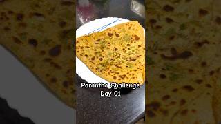 Parantha Challenge  Day 01  Lauki Pyaaz Parantha Recipe challenge recipe foodchallenge shorts [upl. by Reyam303]