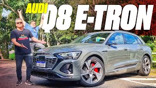 Audi Q8 etron 2024  CARREGA MAIS RÁPIDO TEM BATERIA MAIOR E MAIS AUTONOMIA E VOCÊ PODE ALUGAR [upl. by Cohl]