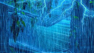 Rain Sounds For Sleeping  99 Instantly Fall Asleep With Rain And Thunder Sound At Night [upl. by Schreibman]