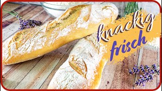 Baguette backen wie in Frankreich  Brot selber backen [upl. by Adigirb]