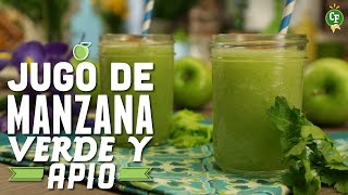 ¿Cómo preparar Jugo de Manzana Verde  Cocina Fresca [upl. by Lertram340]