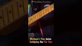 Michael J Fox Joins Coldplay for an Unforgettable Fix You Performance at Glastonbury 2024 🌟 [upl. by Mohn]