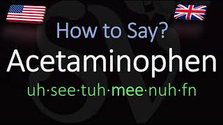 How to Pronounce Acetaminophen CORRECTLY Meaning amp Pronunciation [upl. by Mori]