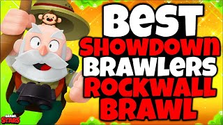 TOP 8 BEST Brawlers for Rockwall Brawl in Showdown  Brawler Tier list  Brawl Stars [upl. by Atikin]