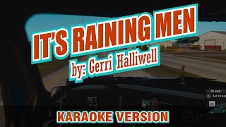 Its Raining Men  Gerri Halliwell  karaoke [upl. by Eirffej]