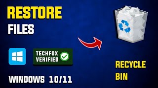 How to Restore Files from Recycle Bin in Windows  Full Guide [upl. by Mattah]